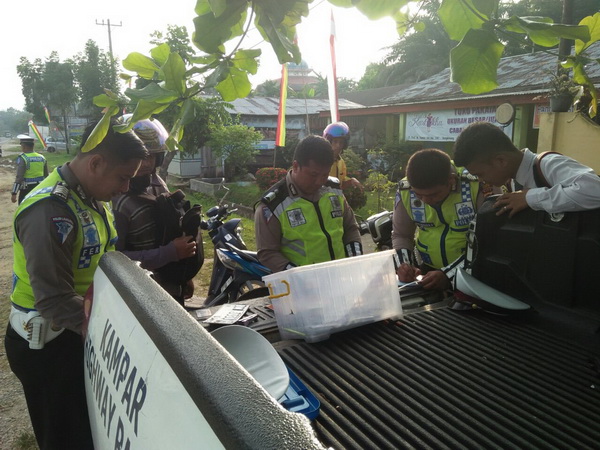 Hari Kelima, Polres Kampar Jaring 24 Pelanggar Lalin